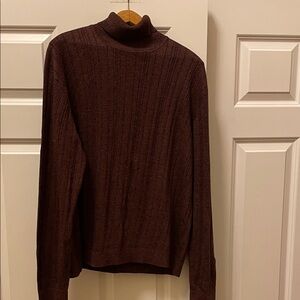 Perry Ellis Rich Brown Turtleneck Sweater